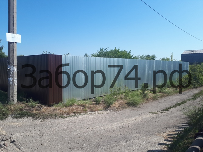 Установка забора в СНТ Аэропорт, Челябинск