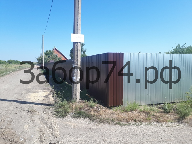 Установка забора в СНТ Аэропорт, Челябинск