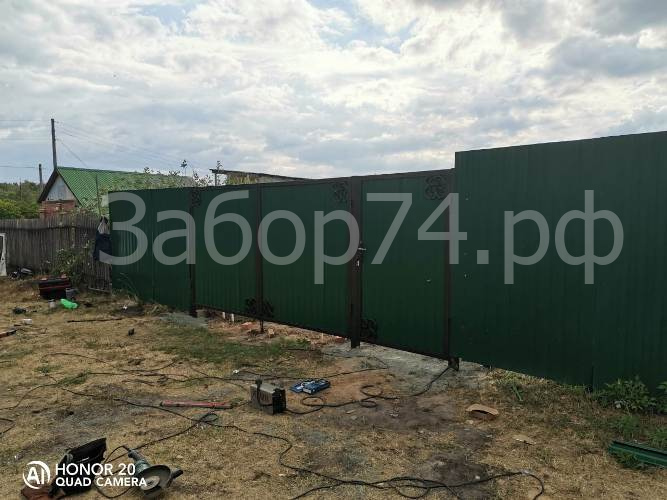 Установка забора в Еткуле, Челябинск