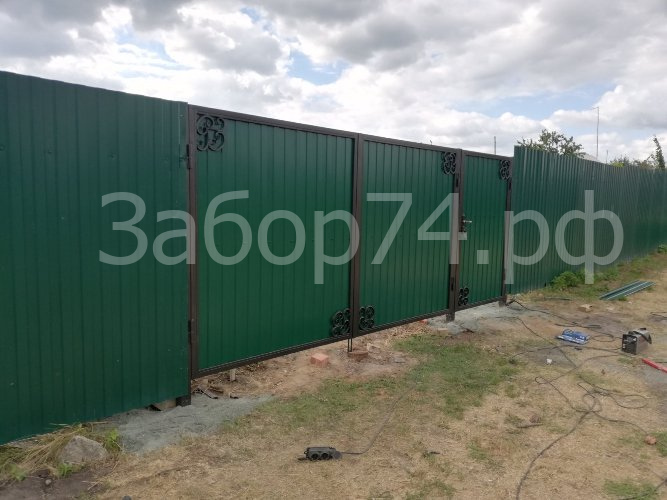 Установка забора в Еткуле, Челябинск