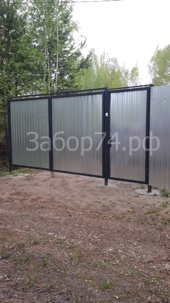 Установка забора в СНТ Станкостроитель-4, Челябинск