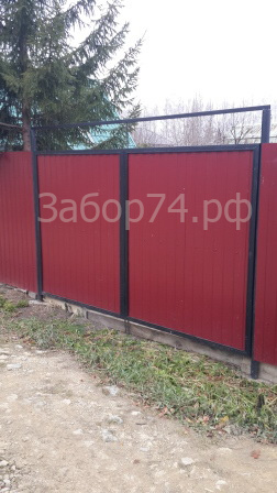 Установка забора в Курчатовце