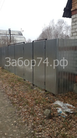 Установка забора в СНТ Урал