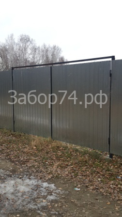 Установка забора в СНТ Урал